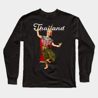 Traditional Thai Dancing Art Long Sleeve T-Shirt